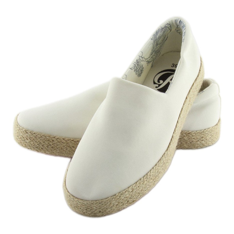 Espadrilky nazouvací bílé k1833801 blanco bílý 1