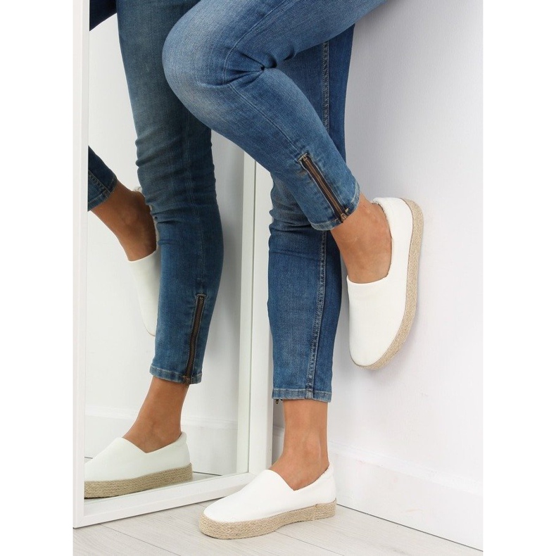 Espadrilky nazouvací bílé k1833801 blanco bílý 2
