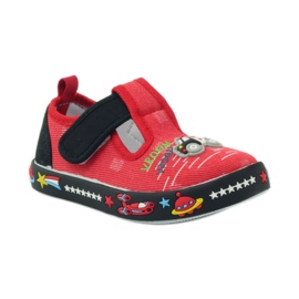 American Club Americké kožené tenisky se stélkou červené černá 1