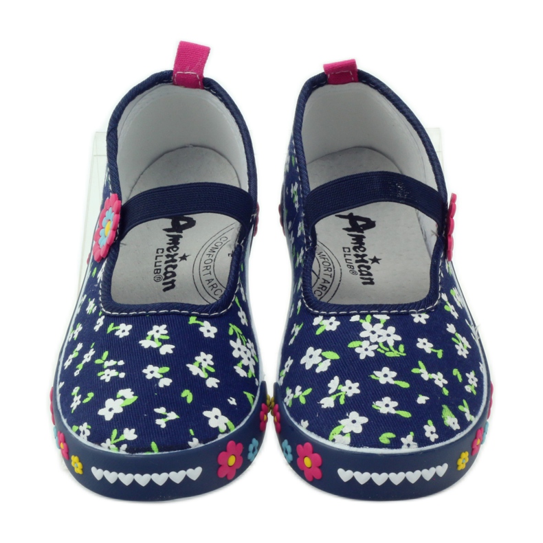 American Club Americké kožené tenisky se stélkou námořnická modrá 4