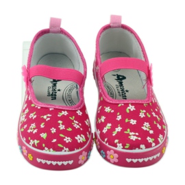 American Club Americké kožené tenisky se stélkou růžový 4