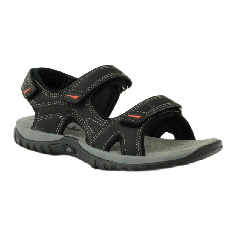 American Club Sandály s americkou koženou vložkou 6201 černá 1