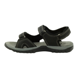 American Club Sandály s americkou koženou vložkou 6201 černá 2