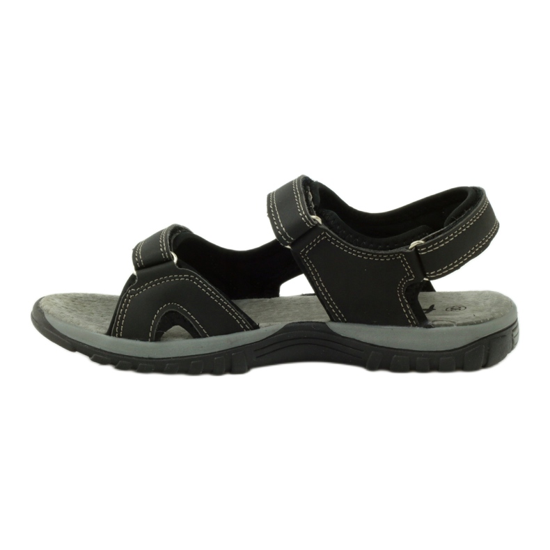 American Club Sandály s americkou koženou vložkou 6201 černá 2