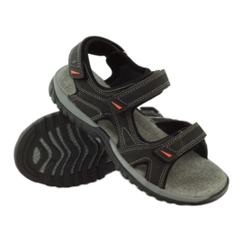 American Club Sandály s americkou koženou vložkou 6201 černá 3