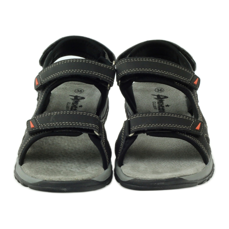 American Club Sandály s americkou koženou vložkou 6201 černá 4