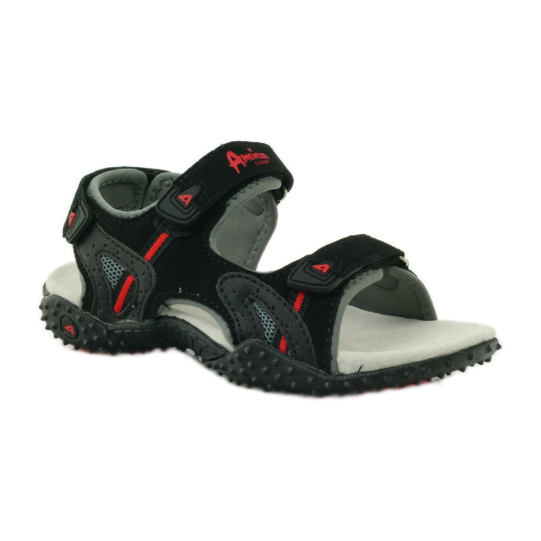 American Club Sandály s americkou koženou vložkou 5267 černá 1