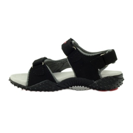 American Club Sandály s americkou koženou vložkou 5267 černá 2