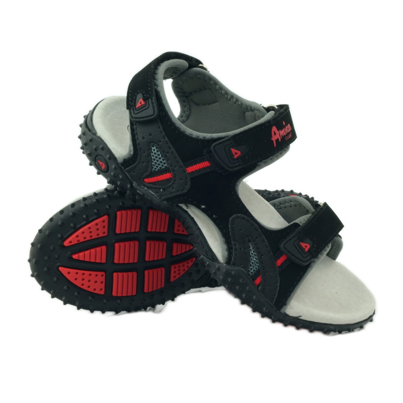 American Club Sandály s americkou koženou vložkou 5267 černá 3