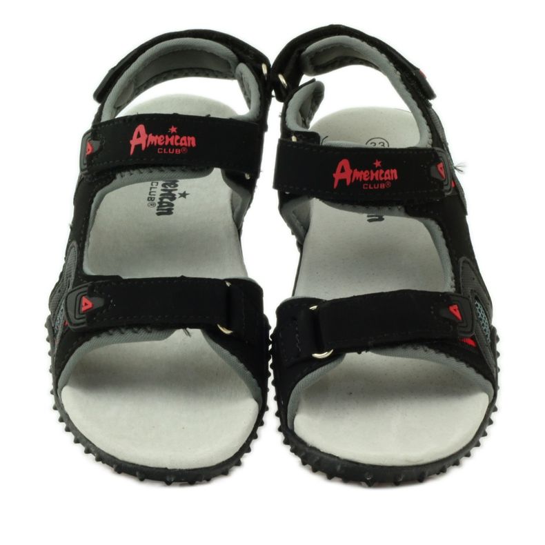 American Club Sandály s americkou koženou vložkou 5267 černá 4