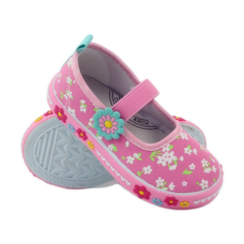 American Club Americké kožené tenisky se stélkou zelená žlutá růžový 4