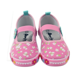 American Club Americké kožené tenisky se stélkou zelená žlutá růžový 5