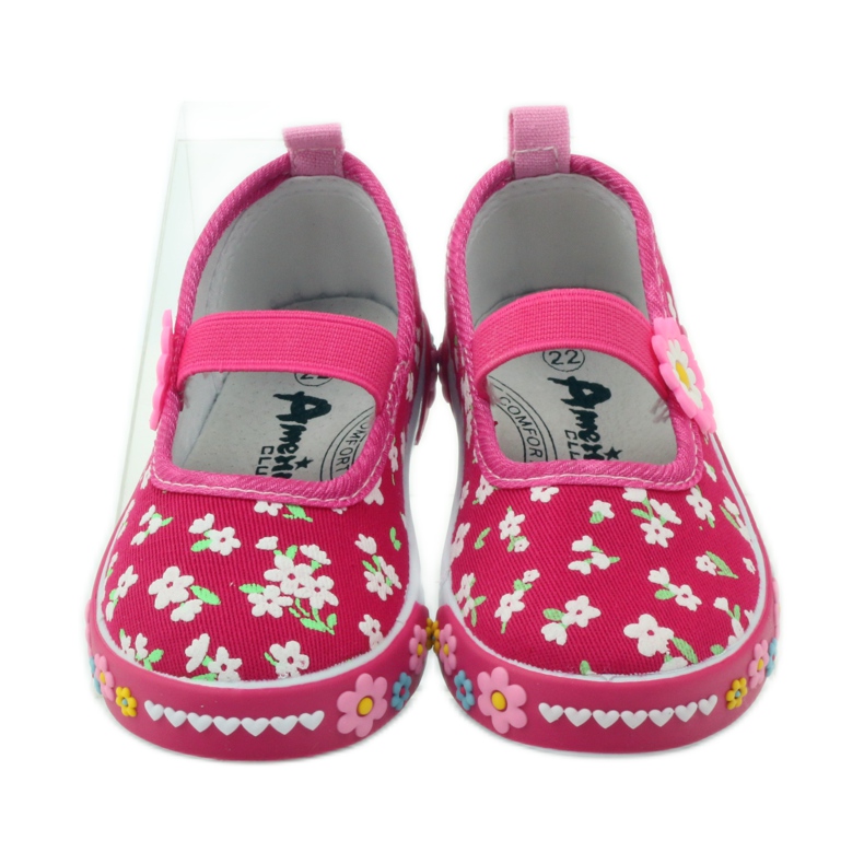 American Club Americké kožené tenisky se stélkou zelená žlutá růžový 5