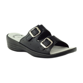 American Club Pohodlné zdravotní pantofle American 2/2018 černá 1