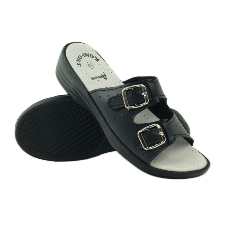 American Club Pohodlné zdravotní pantofle American 2/2018 černá 3