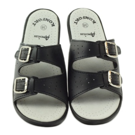 American Club Pohodlné zdravotní pantofle American 2/2018 černá 4