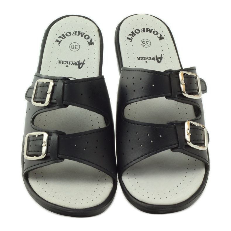 American Club Pohodlné zdravotní pantofle American 2/2018 černá 4