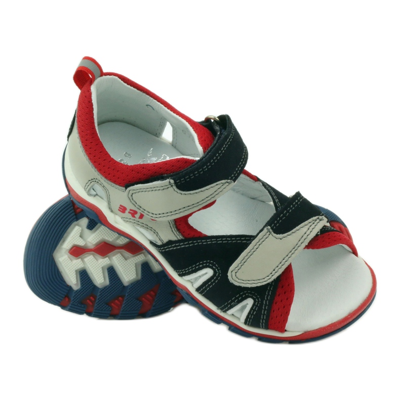 Sandály na suchý zip Bartek 16187 šedá 3