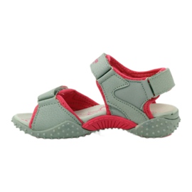 American Club Sandály s americkou koženou vložkou 8580 vícebarevný šedá 2