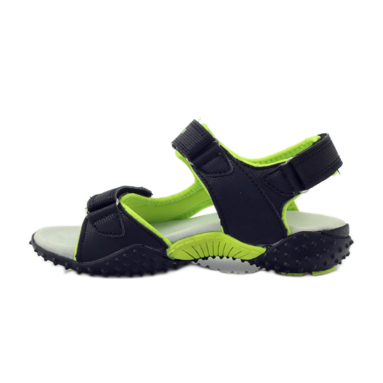 American Club Sandály s americkou koženou vložkou 5261 zelená černá 2