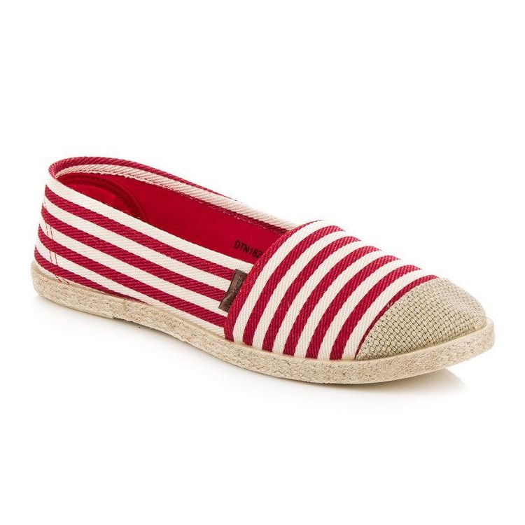 McKey Žebrované espadrilky červený 1