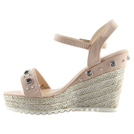 Růžové espadrilky na klínech růžové TS-2730 Růžové růžový 1 Růžové espadrilky na klínech růžové TS-2730 Růžové růžový 1