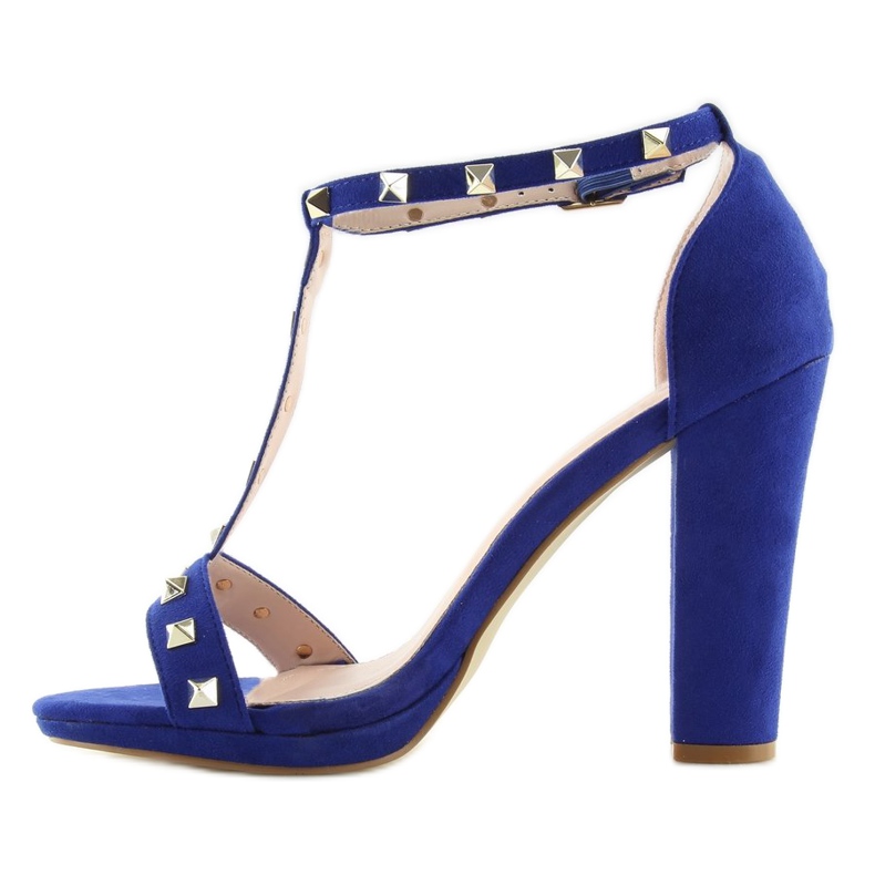Sandály na sloupku A03 modrá tmavě modrá námořnická modrá 2