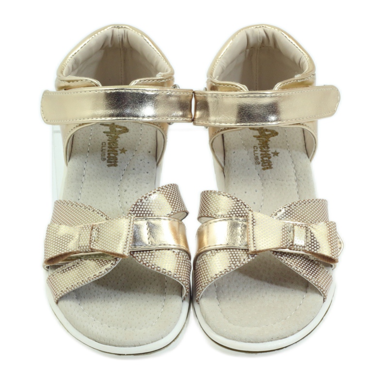 American Club Americké sandály dětské boty kožená stélka žlutá 4 American Club Americké sandály dětské boty kožená stélka žlutá 4