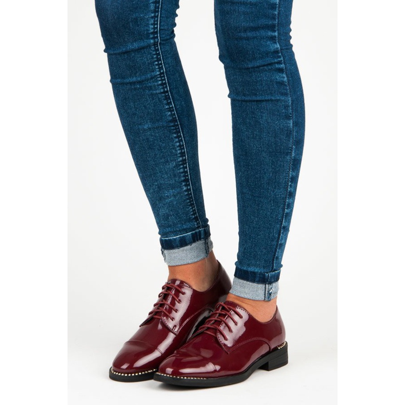 Primavera Dámské lakované boty červené 1