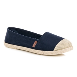 McKey Námořnické modré semišové espadrilky modrý 1
