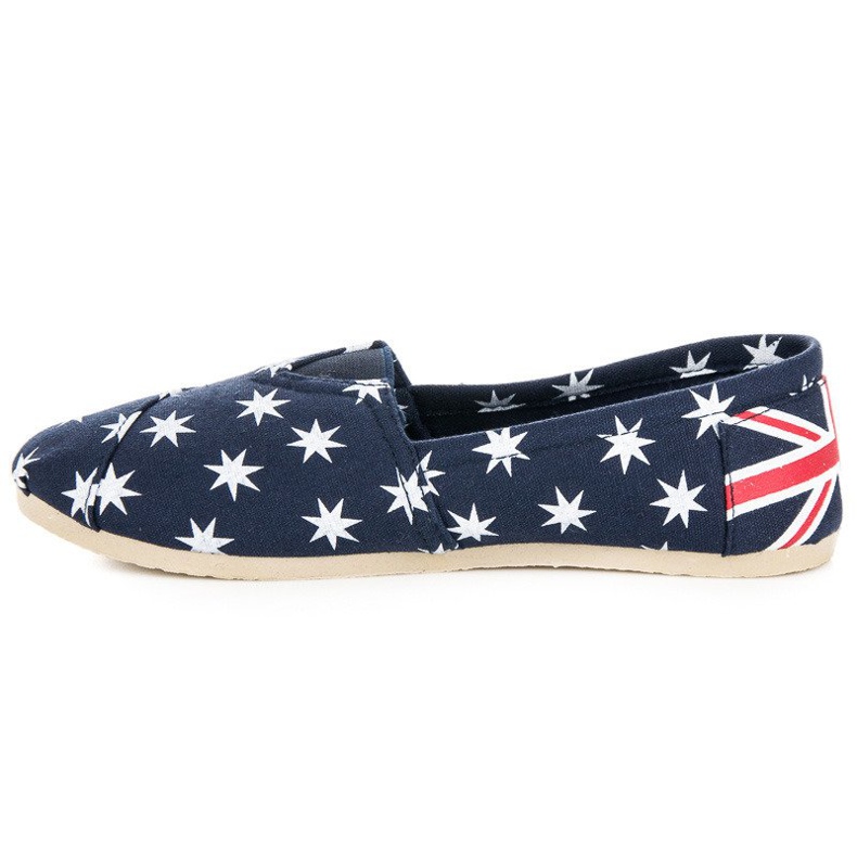 McKey Módní nazouvací espadrilky bílý námořnická modř 1