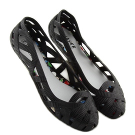 Baleríny meliski černé prolamované KM127 černé černá 1 Baleríny meliski černé prolamované KM127 černé černá 1