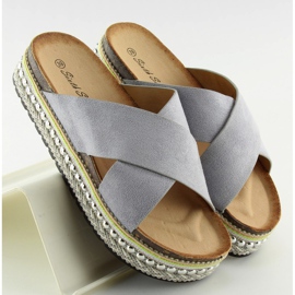 Šedé espadrilky H55 šedé šedá 5