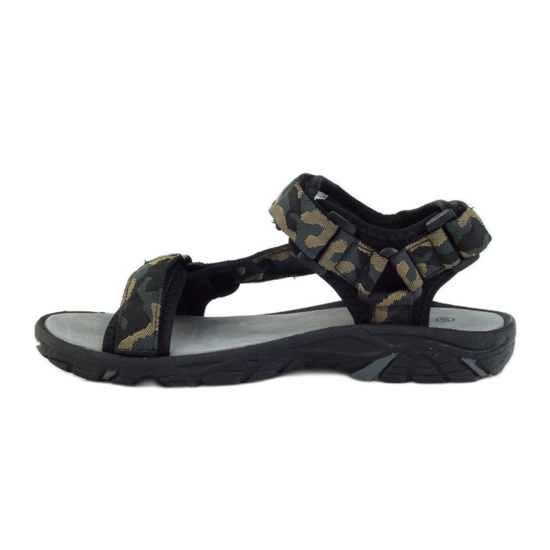 American Club Sandály s americkou koženou vložkou 1728 černá hnědý 2