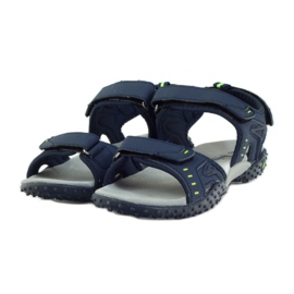 American Club Sandály s americkou koženou vložkou 1715 námořnická modrá 3