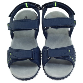 American Club Sandály s americkou koženou vložkou 1715 námořnická modrá 4