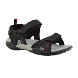 American Club Sandály s americkou koženou vložkou 1715 černá 1