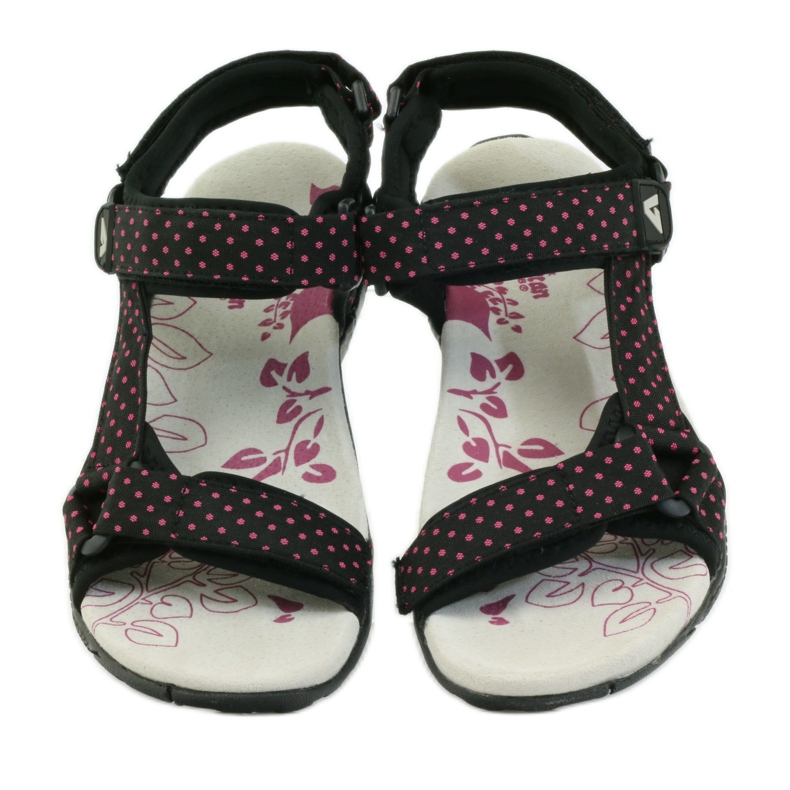 American Club Sandály s americkou koženou vložkou 1717 růžový černá 4