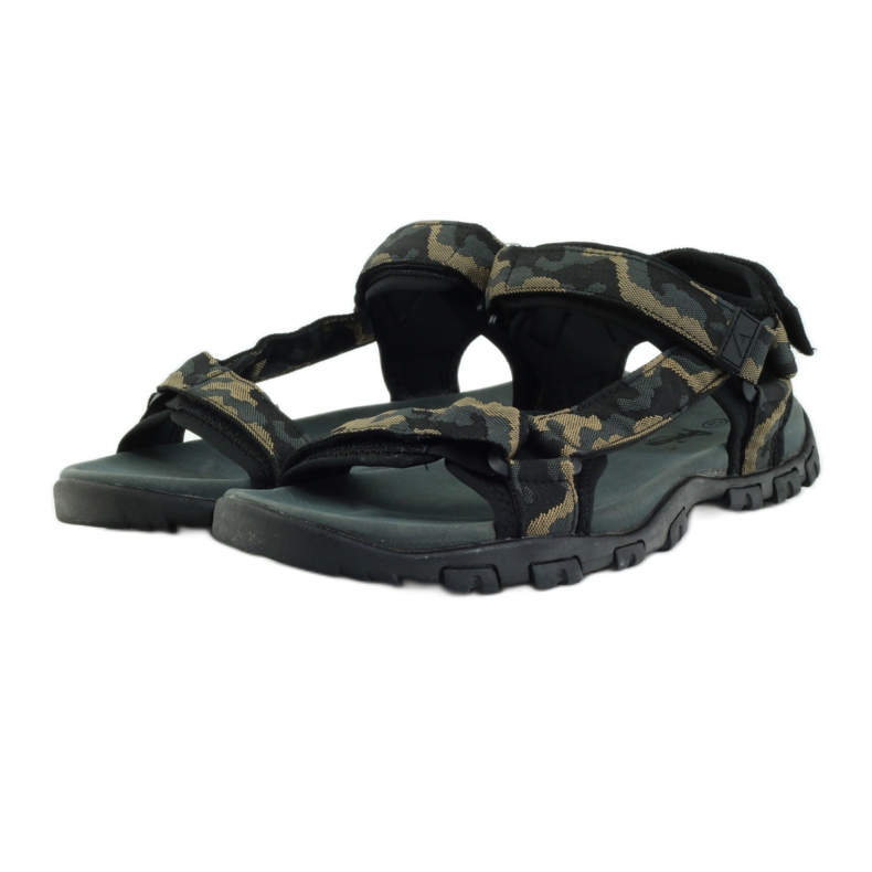 American Club Kožená vložka do sandálů American 1729 camo černý hnědý šedá 3