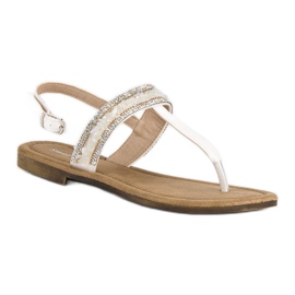 Small Swan Bílé žabky bílý 1