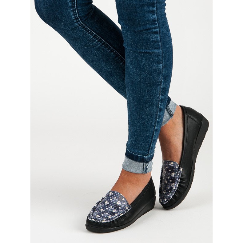 Tullo Černé mokasíny černá 1