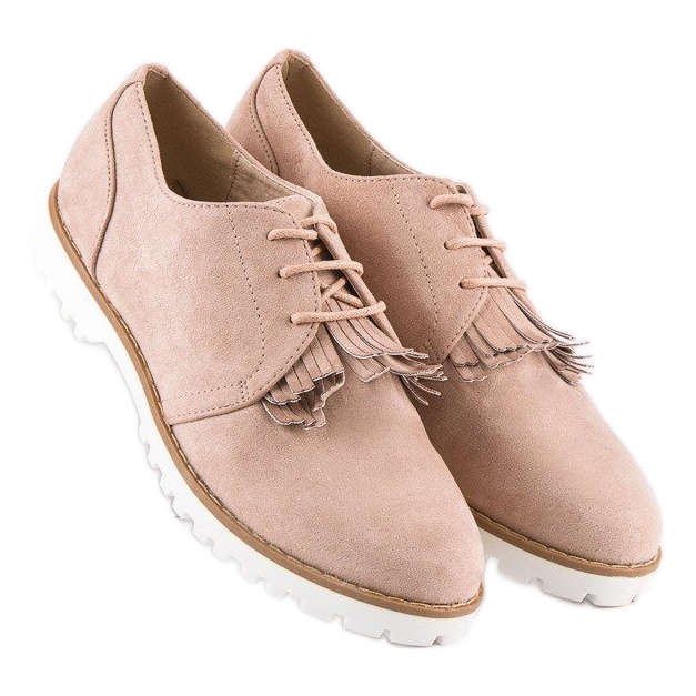 Zavázané semišové boho boty hnědý 1