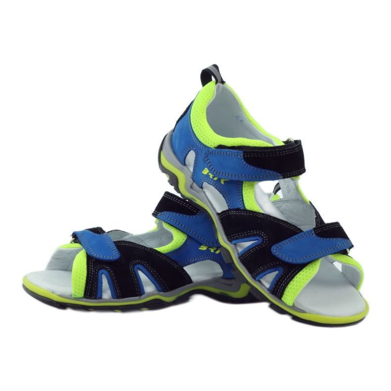 Tuřínové sandály Bartek 19187 vícebarevný modrý černá 3