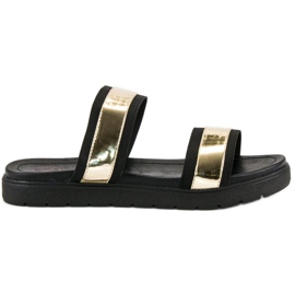 Kylie Zrcadlové pantofle černá 1