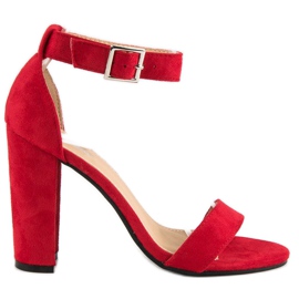 Klasické sandály na baru červené 1 Klasické sandály na baru červené 1