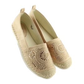 Espadrilky zdobené béžovou 5599-1 Beige béžový 2