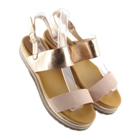 Růžové dámské sandály SL88P Pink růžový 1