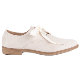 Boty se saténovou stuhou hnědý 1 Boty se saténovou stuhou hnědý 1