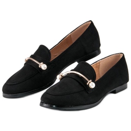 Černé brogy s perlami černý 2