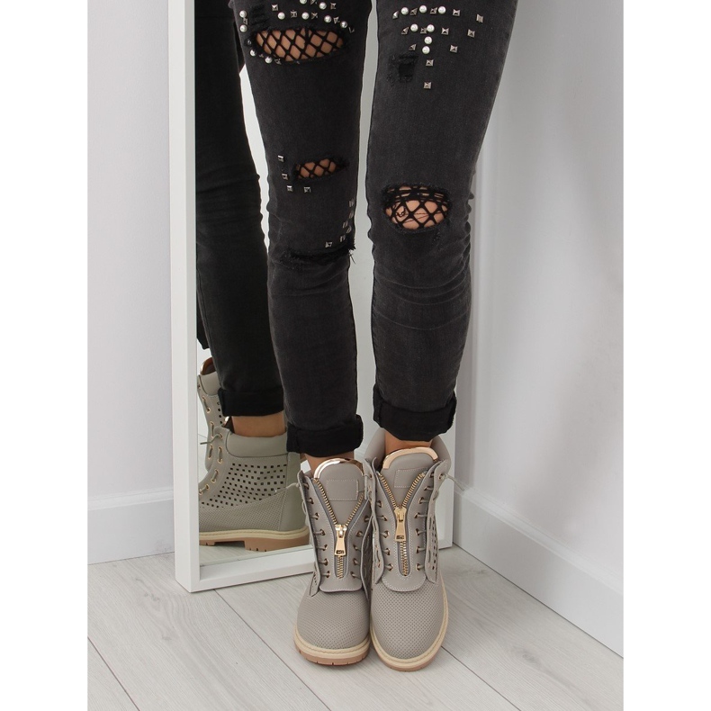 Prolamované balmanasy, zlatošedý slider R103 Grey šedá 2